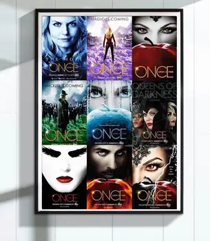 

Once Upon A Time Character Collection Movie Film Posters Retro Vintage Kraft Poster Canvas Wall Sticker Home Decoration Gift