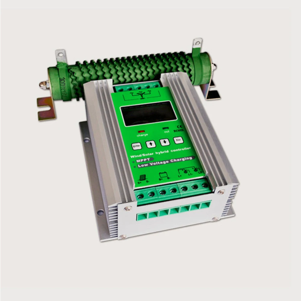 

MPPT Wind Solar Hybrid Charge Controller,800W wind turbines with Dumpload resistor,boost charge
