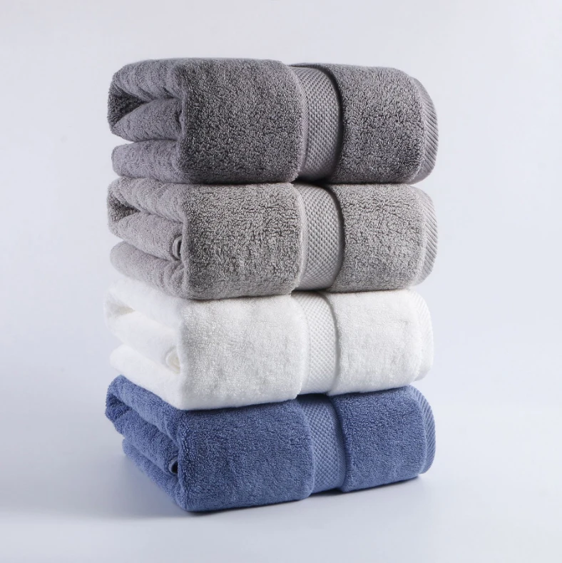 500g/pc Luxury Hotel Towel Big 70x140cm 100 Cotton Bath Towels For