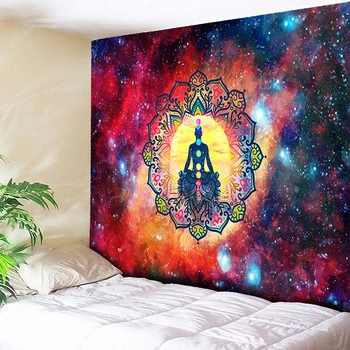 

Kaleidoscope Mandala Tapestry Wall Hanging Boho Hippie Tapestry Psychedelic Chakra Tapestry Elegant Galaxy Decor Wall Cloth Yoga