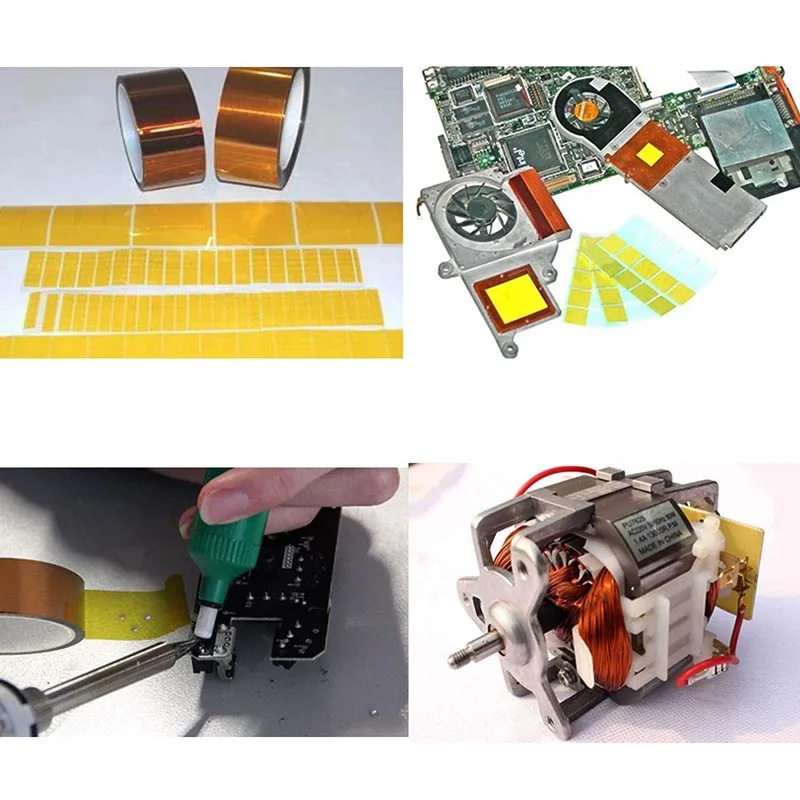 50 60 100 мм полиимидная лента высокотемпературная термостойкая лента электроизоляционная Полиимидная Пленка 30 м 220с клейкая лента