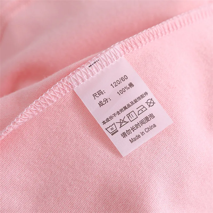 Pink nightdress princess nightgowns sleepwear dress for girls child cotton nightgowns baby nightwear dress 1-015