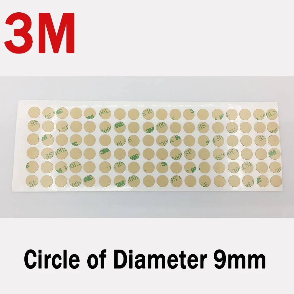3M 300LSE 9495LE Transparente Fita Adesiva Dupla Face Clara celular botão 9MM Círculo 108