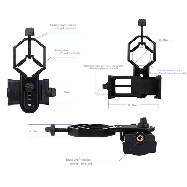 2018 Mobilephone Cellphone Adapter for Monocular Spotting Scope  (5)