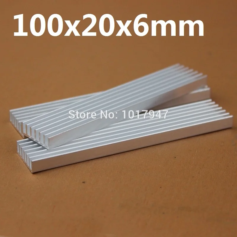 

100 шт./партия, алюминиевые радиаторы охлаждения IC 100x20x6 мм