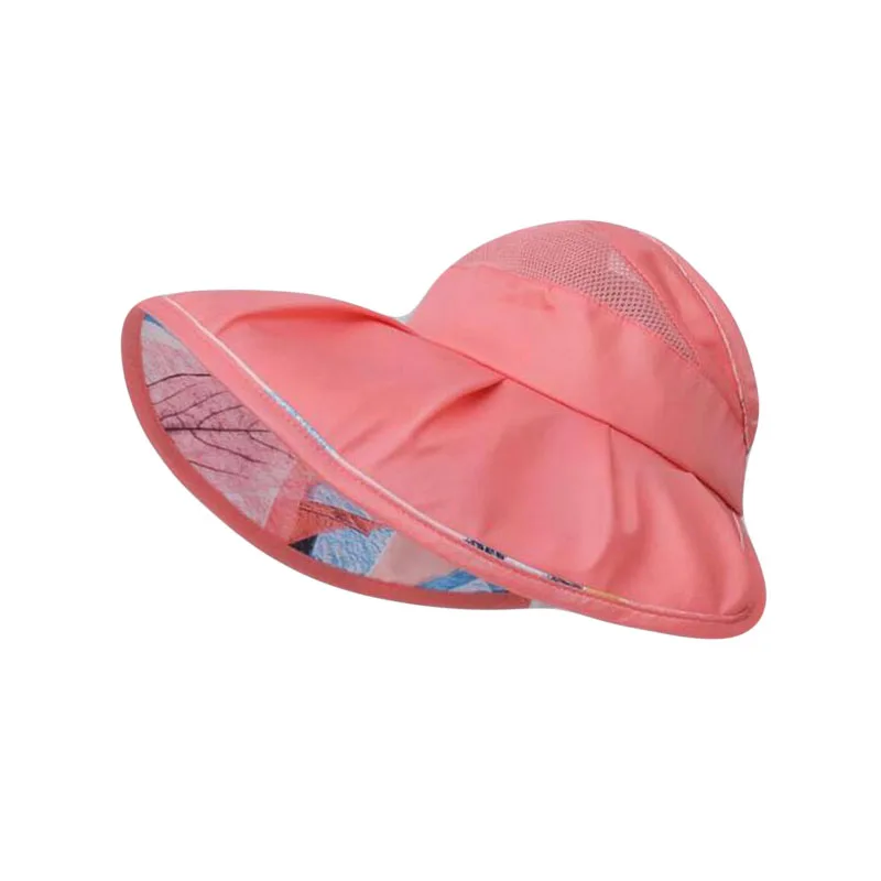 

2019 Empty Top Hat New Retractable Visor Female Summer Sun Riding Outdoor Sport Cap UV Sun Hat Woman Beach Hat Fishing Cap