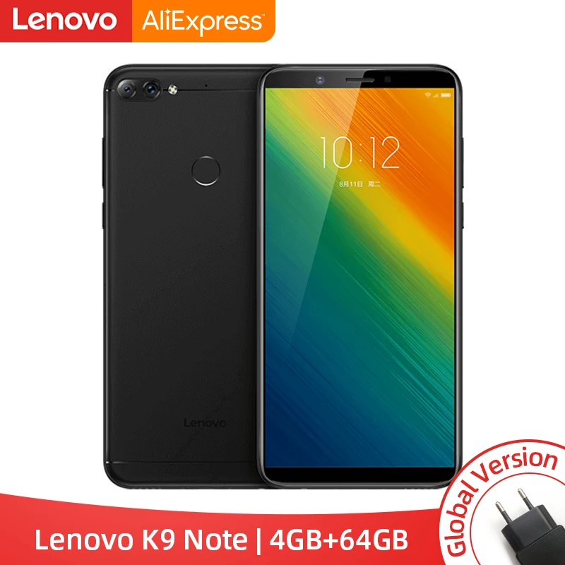 

Global Version Lenovo K9 Note 4GB 64GB Snapdragon 450 Octa Core 6 Inch Face ID Android 8.1 16MP Camera 3760mAh Smartphone