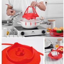 Пищевая силиконовая складная СВЧ Пароварка Паровая стойка Овощной Фруктовый Хлеб корзина кухонные инструменты, гаджеты