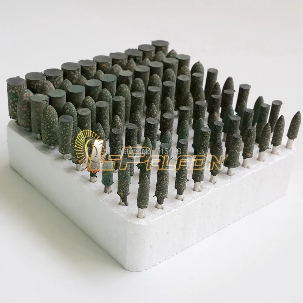 Buy 100 pcs/box Elastic Rubber with Abrasives Mounted