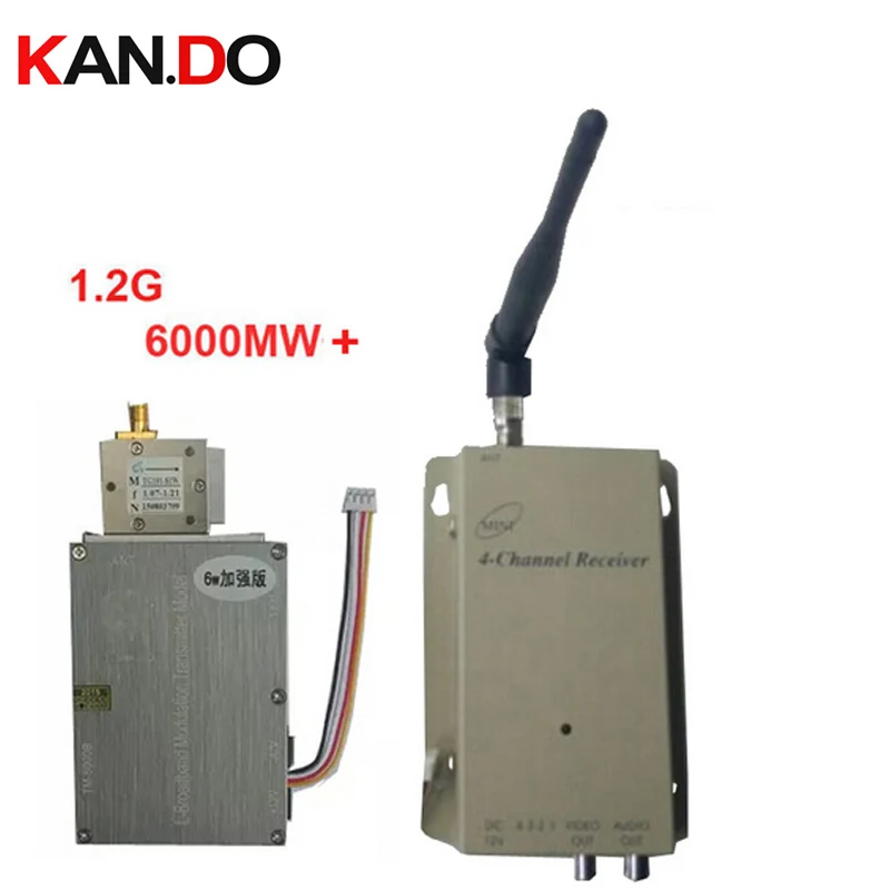 6000Mw+ Made in Taiwan 1.2G Video Audio transceiver,video Transmitter