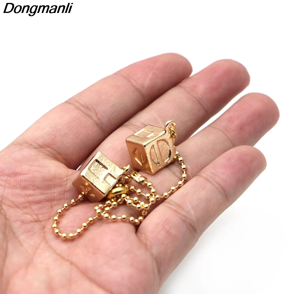 P2227 Dongmanli Han Solo Lucky Dice Prop золотой цвет кости контрабандистов/Шарм кубик крутой фильм автомобиль ювелирные изделия для игрушек