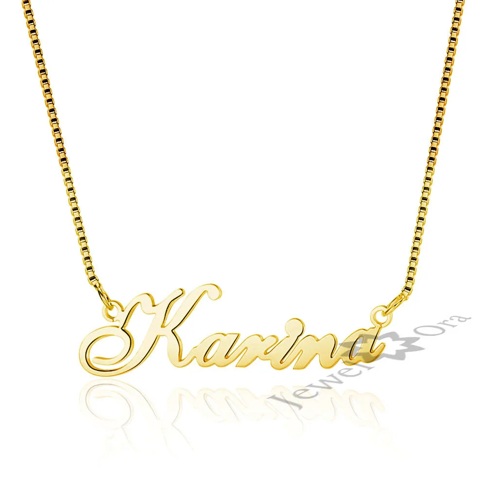 

Personalized Name Necklace 925 Sterling Silver Initials Necklace Customized Necklace Great Gift For Women