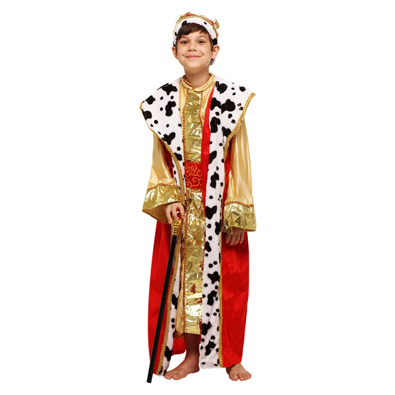 

Child's Arabian Costume Boy's Aladdin Prince For Kids Carnival Party Halloween Role Play Party Fancy Suit Yellow aristocratic