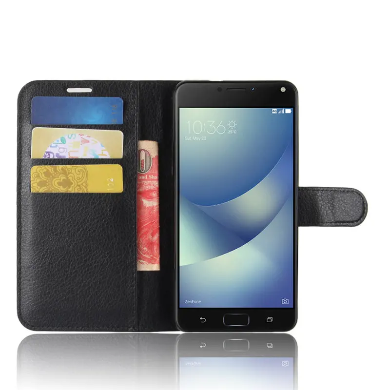 Чехол для Asus Zenfone 4 Max ZC520KL 5 2 дюйма откидной из искусственной кожи чехол телефона
