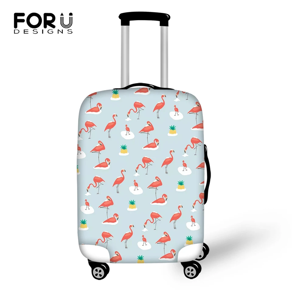 FORUDESIGNS Cartoon Luggage Cover Flamingos Pattern Travel Suitcase Travel Accessories Only Cover Fashion Design Suitcase Cover FORUDESIGNS Cartoon Luggage Cover Flamingos Pattern Travel Suitcase Travel Accessories Only Cover Fashion Design Suitcase Cover
