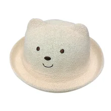 Летняя Детская шляпа, модная детская Кепка для маленьких девочек и мальчиков, Детская Солнцезащитная шляпа для маленьких мальчиков, пляжная кепка, соломенная детская джазовая шляпа