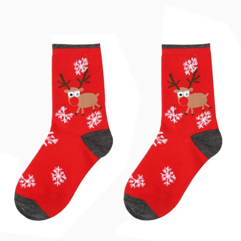 Женские спортивные носки для занятий на открытом воздухе, удобные гольфы для бега, рождественские носки - Цвет: B