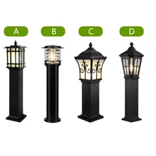 Европейский стиль IP54 водонепроницаемы алюминиевый литой под давлением Газон Свет landsape огни квадратный открытый освещение изгороди Бронзовый черный