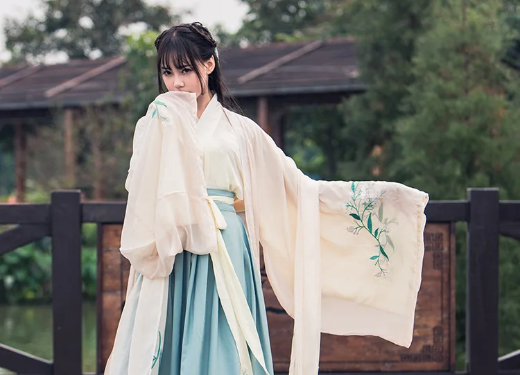 Китайский традиционный сказочный костюм древней династии Хань, одежда принцессы, Национальный костюм ханьфу, наряд, сценическое платье, народный танцевальный костюм 90