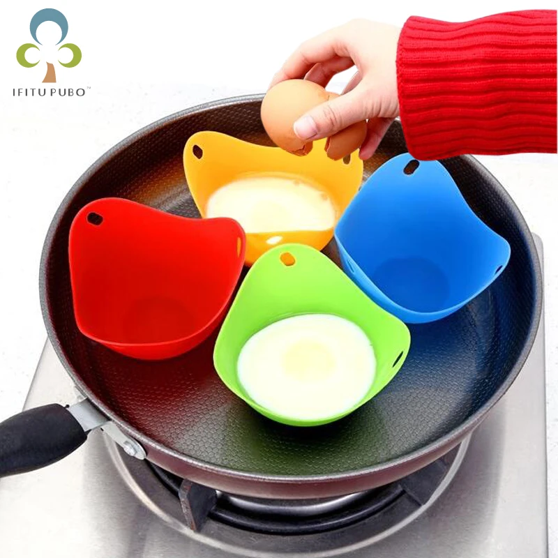 Buy 1Pc Useful Safety Silicone Egg Poacher Egg Cups