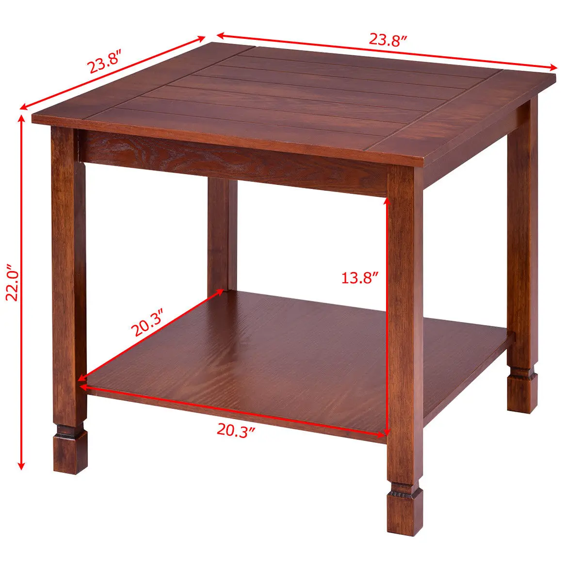 Giantex Wood Side Table Living Room End Table Night Stand Coffee Table with Storage Shelf Walnut Wood Furniture HW56279 Giantex Wood Side Table Living Room End Table Night Stand Coffee Table with Storage Shelf Walnut Wood Furniture HW56279