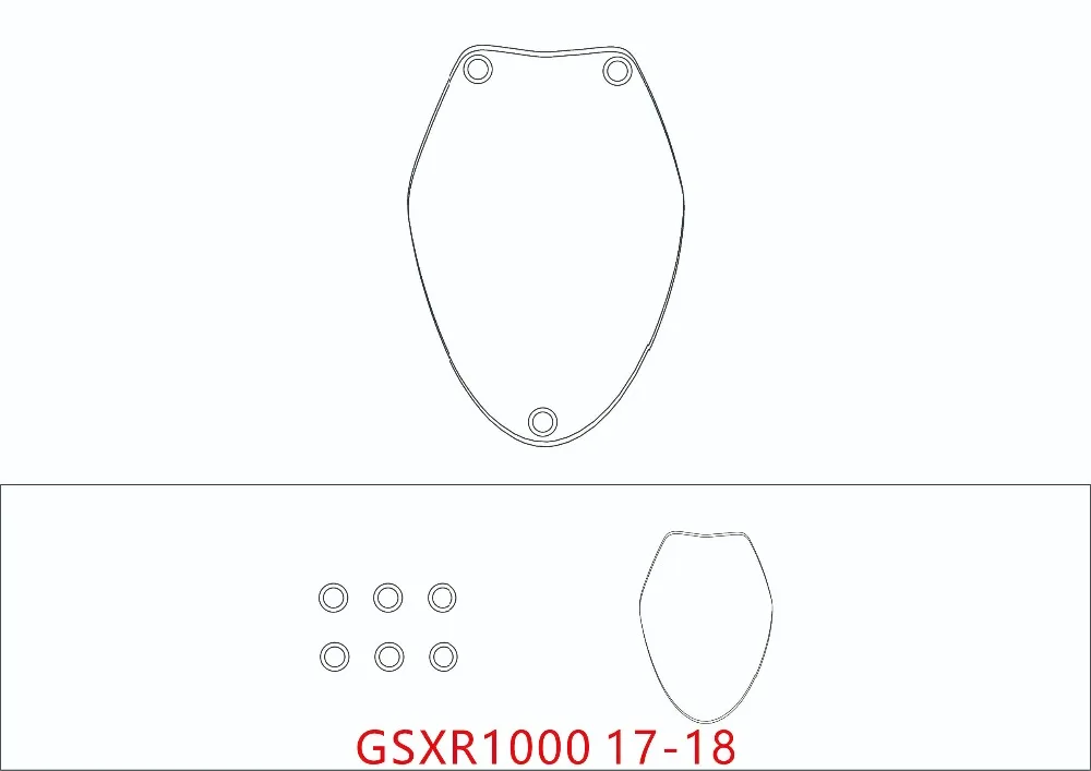 Для SUZUKI GSXR 1000 GSXR1000 2017 2018 аксессуары для мотоциклов ABS Защитная крышка фар объектив