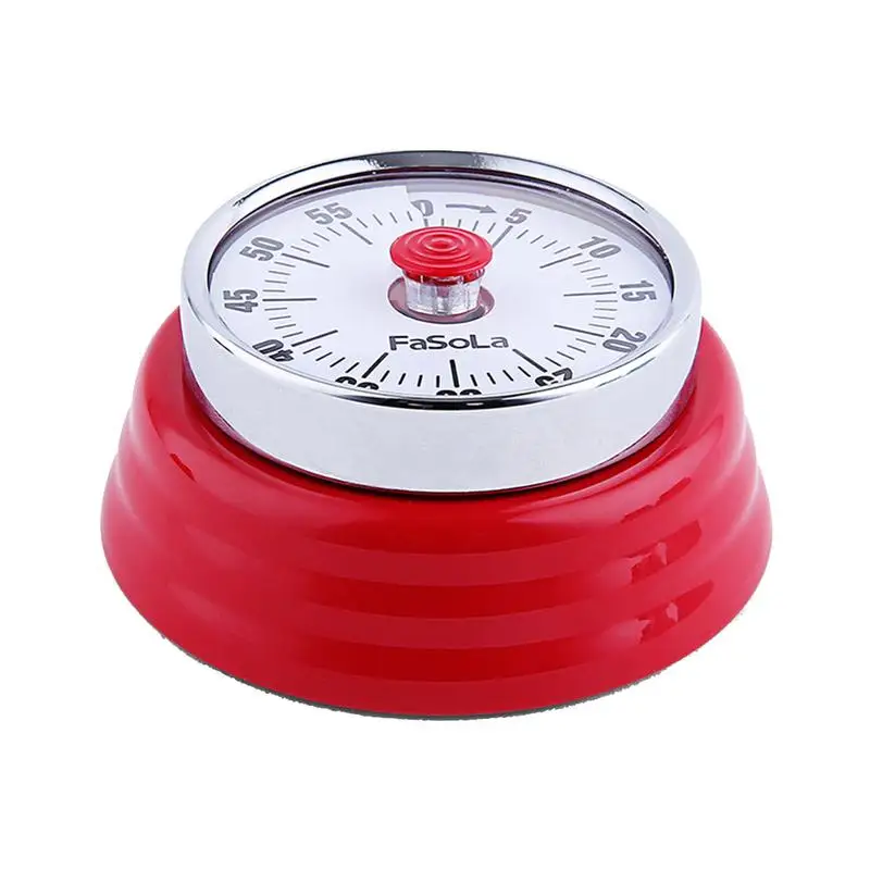Техника, кухонный таймер, таймер для приготовления пищи с магнетизмом, обратный отсчет 60 минут, студенческие кухонные аксессуары - Цвет: Red