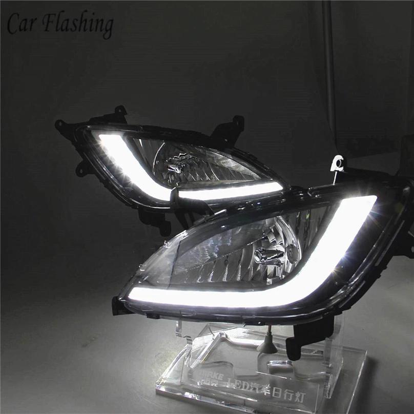 Car Flashing 2 pcs For Hyundai I20 2012 2013 LED DRL Daytime Running