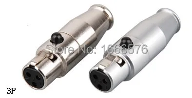 

wholesale 24 pcs/lot Mini XLR 3-Pin Male Cable Inline Plug Metal-123 and 119