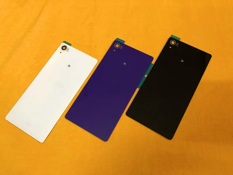 

Back Cover for Sony Xperia Z2 D6543 L50W D6503 Rear Glass Housing Cover Back Battery Case Door Chassis Repair Parts