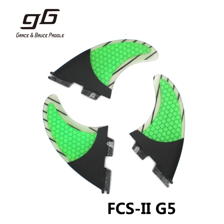 Углеродного волокна доски для серфинга соты серфинга плавники FCS II плавники G5 Средний Размеры Панели плавники