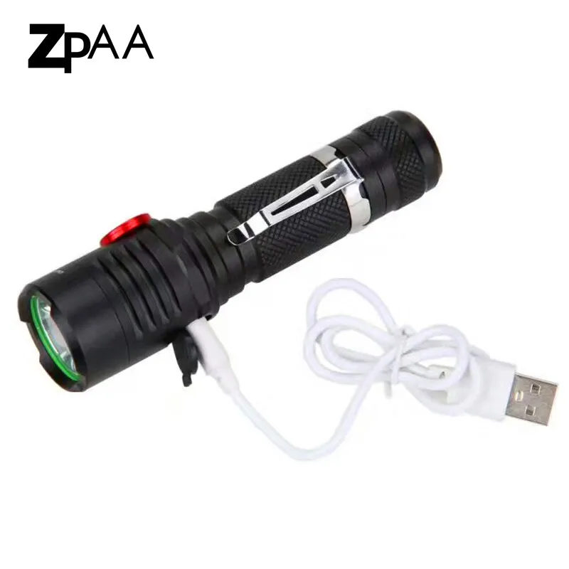 

ZPAA LED Dimming Rechargeable USB XML L2 flashlight Torch LED 18650 torch waterproof Lamp light For Bicycle fishing outdoor