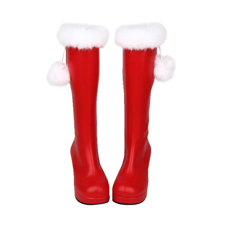 Felpa Bombas Invierno Mujeres 47 rojo Mujer Full Impresión Princesa Plataforma Botas Tacones Lolita Mori Angelical Altos Rojo Chica Conejo Señora Red qngOa