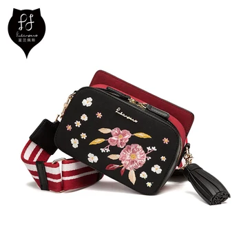 

FULANPERS Mini Bag For Women 2018 Shoulder Embroidery Bag Women Handbags Messenger Bags Crossbody Female Small Handbag