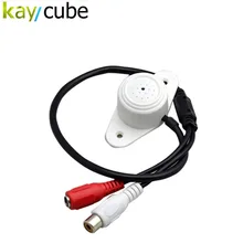 Регулируемый Высокочувствительный звук звукосниматель CCTV; Аудио звукосниматель мониторинг микрофон звукосниматель Наблюдение Аудио мониторинг