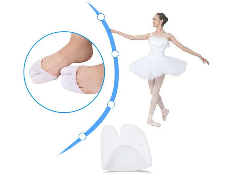Ультра-мягкий силиконовый невидимый носок рукав Защита ног балетные туфли на высоком каблуке подушечки для ног гелевые защитные средства для ухода за ногами Z28401