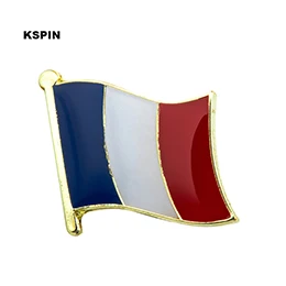 Флаг Франции значок булавка 10 шт много рюкзак значок KS-0057 - Цвет: KS-0057