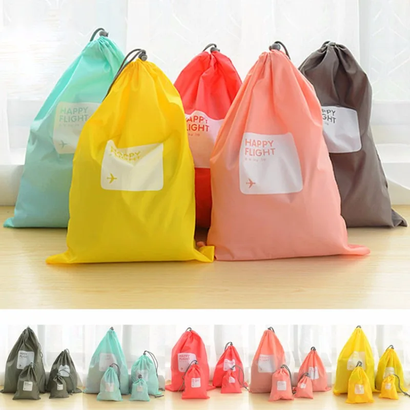 

2019 Hot 4 pcs / lot Waterproof Travel Storage Bags Travel Shoe Makeup Organizer Laundry Bag Underwear Cosmetics