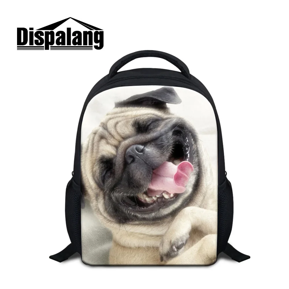Dispalang Bulldog Backpacks Dog Animal Print Small School Bags for