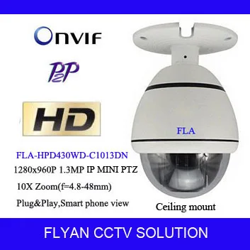 

1.3 Megapixel Mini IP PTZ Camera hd 3.5inches Onvif 960P High speed dome cam 10X Optical Zoom P2P indoor ptz kameras