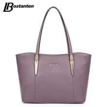 Bostanten bolsa de asas grande real genuino bolsos de cuero de las mujeres 2017 señoras de la marca famosa bolso causal diseñador mujeres bolsa de hombro