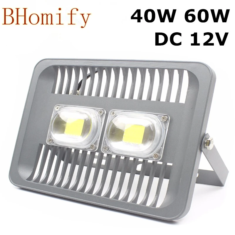 

New Arrival 40W 60W Epliled waterproof 12V input led flood light white red green blue RGB led flood light super slim for outdoo