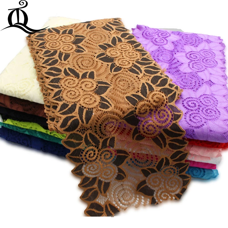 

Free shipping 5yard 13 color elastic lace fine lace skirt clothing accessories DIY wedding party underwear sofa lace 18cm 868