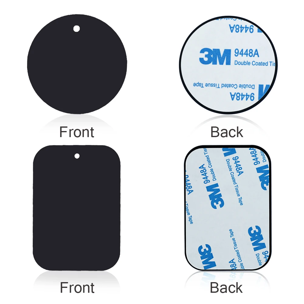 

Hot sale Metal Plate Universal Replacement Metal Plate Kit Glue Adhesive for Magnetic Car Mount Phone Holder Magnet Mobile Stand