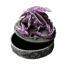 Dragon Jewelry Box Creative European Ring Boxes Princess Earring Bracelet Necklace Organizer Metal Polishing Curve Storage Box