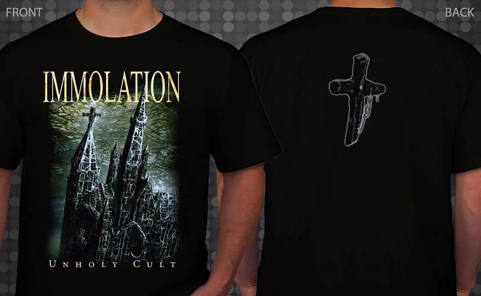 

IMMOLATION -Unholy Cult- American Death Metal Band-T-shirt Sizes S-3XL Hot 2018 Summer Men'S T Shirt Fashion