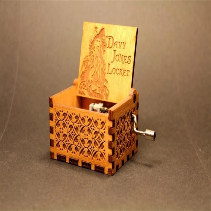 regalo di compleanno Capodanno Natale Carillon per giochi dei Pirati dei Caraibi in legno con meccanismo di orologio Davy Jones Music Box per bambini e bambine regalo di compleanno Capodanno Natale Carillon per giochi dei Pirati dei Caraibi in legno con meccanismo di orologio Davy Jones Music Box per bambini e bambine