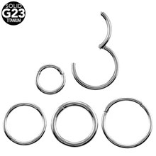 1 шт. G23 пирсинг носа титана Nariz Tragus Пирсинг носа кольца хряща серьги спиральные пирсинг сегментные кольца ювелирные изделия для тела