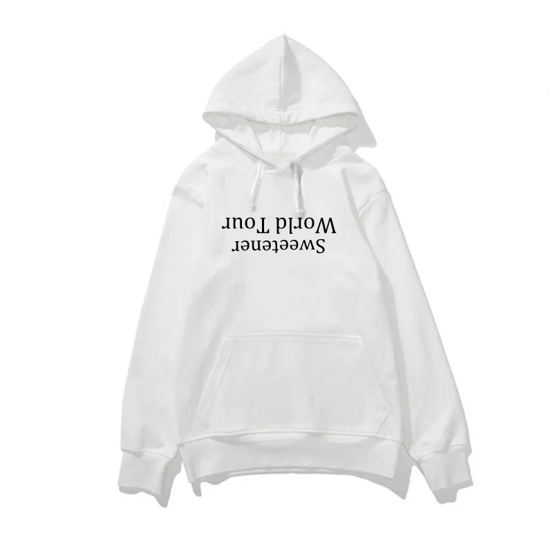 

World Tour Sweetener Sweatshirt Women No Tears Left To Cry Unisex Hoodies Long Sleeve Spring Autumn Clothes Fans Seven Rings
