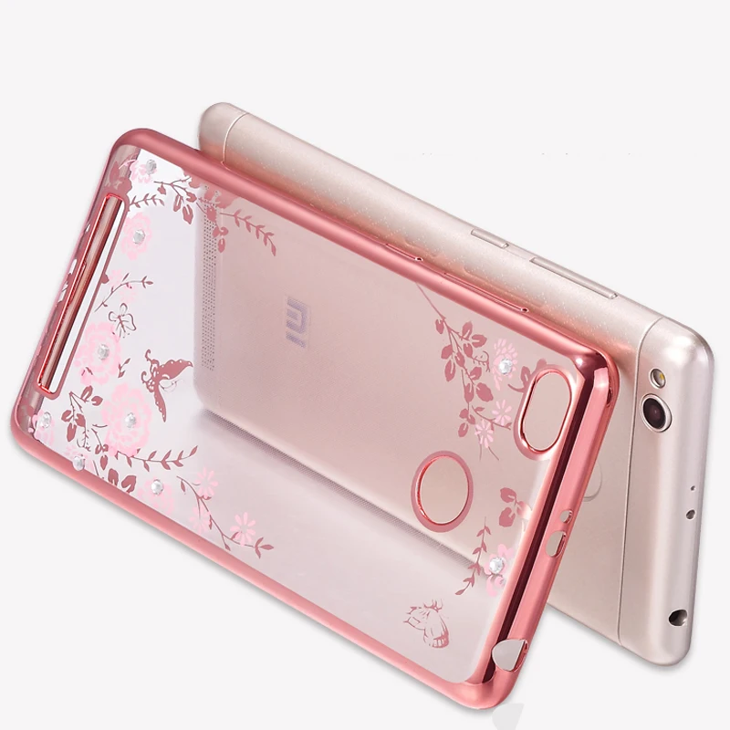 YonLinTan Case For xiaomi redmi3 Redmi 3 s pro prime 3s Luxury back cover silicone soft phone coque original silicon flower | Мобильные